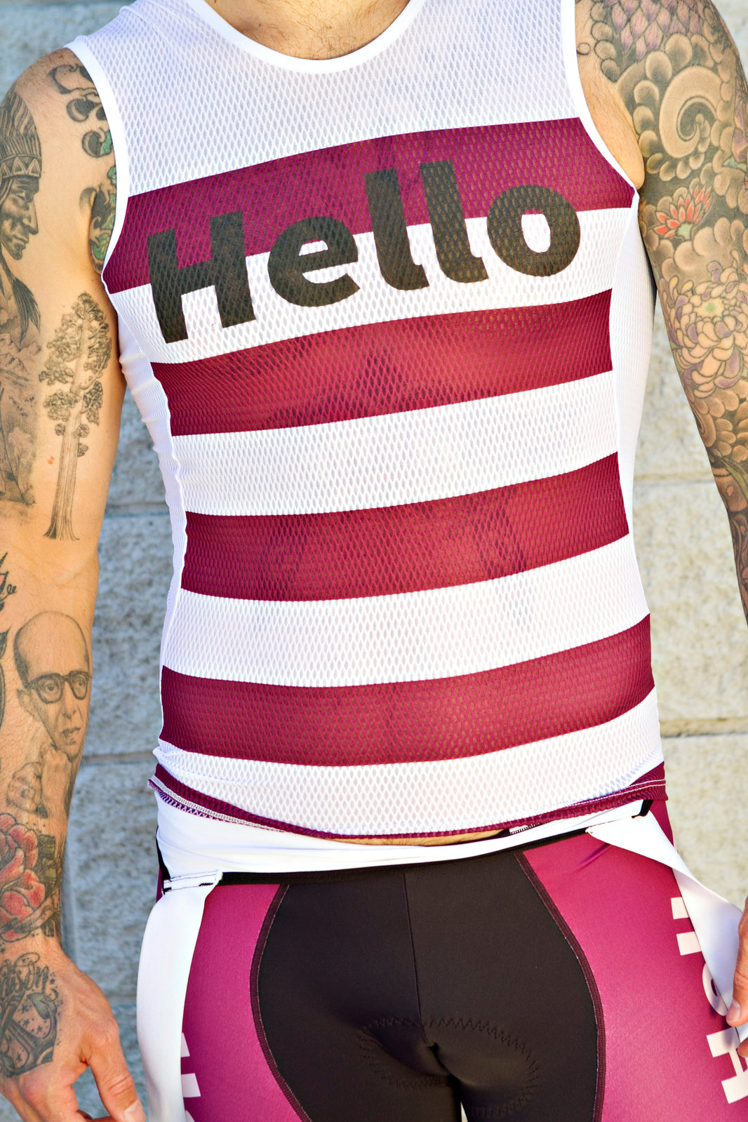 "Hello Pink" Cycling Short-sleeved Quick-drying, Breathable and Comfortable