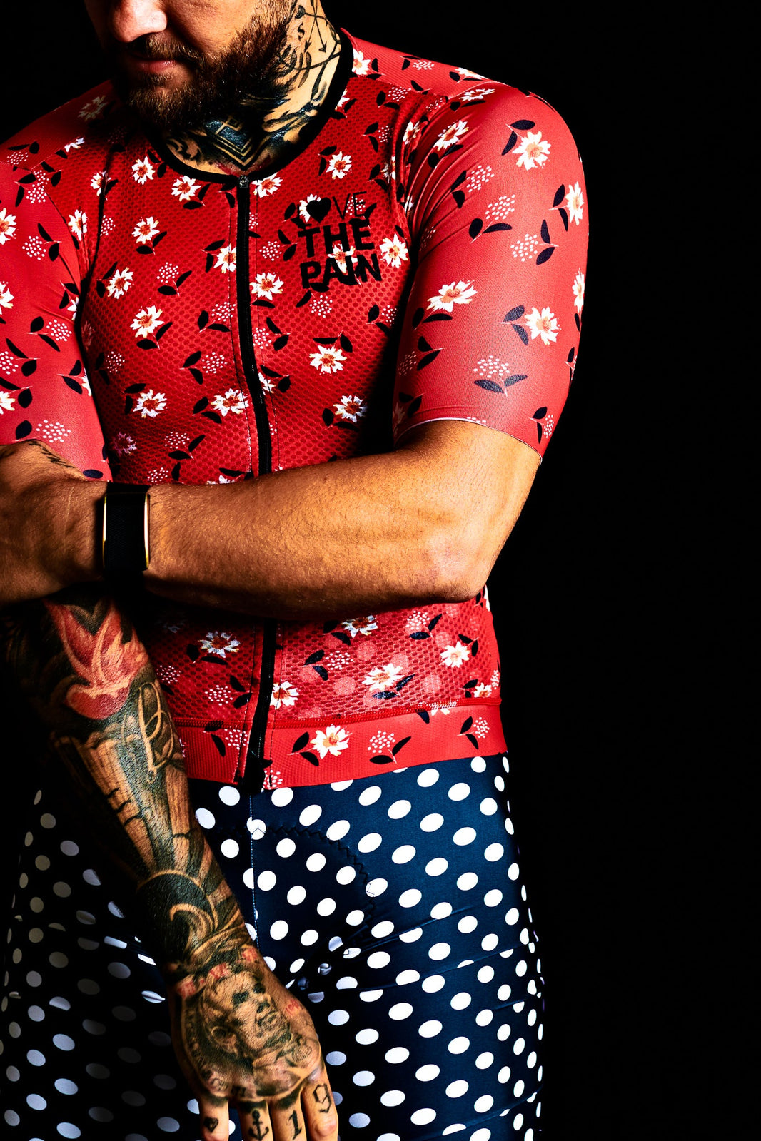 Floral Unique Style Breathable and Quick-drying Professional Cycling Suit