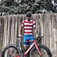 Black and Red Striped Suit Cycling Clothing High-grade Fabric Professional Sunscreen Quick-drying