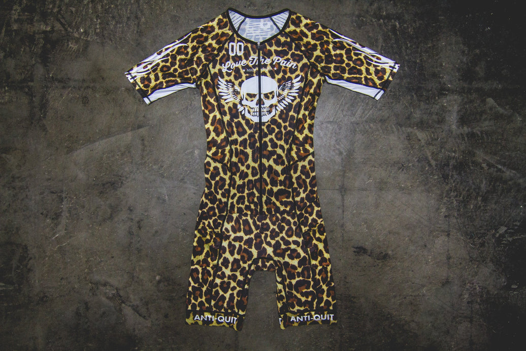 "Hot Rod Leopard" Unzip Race Suit