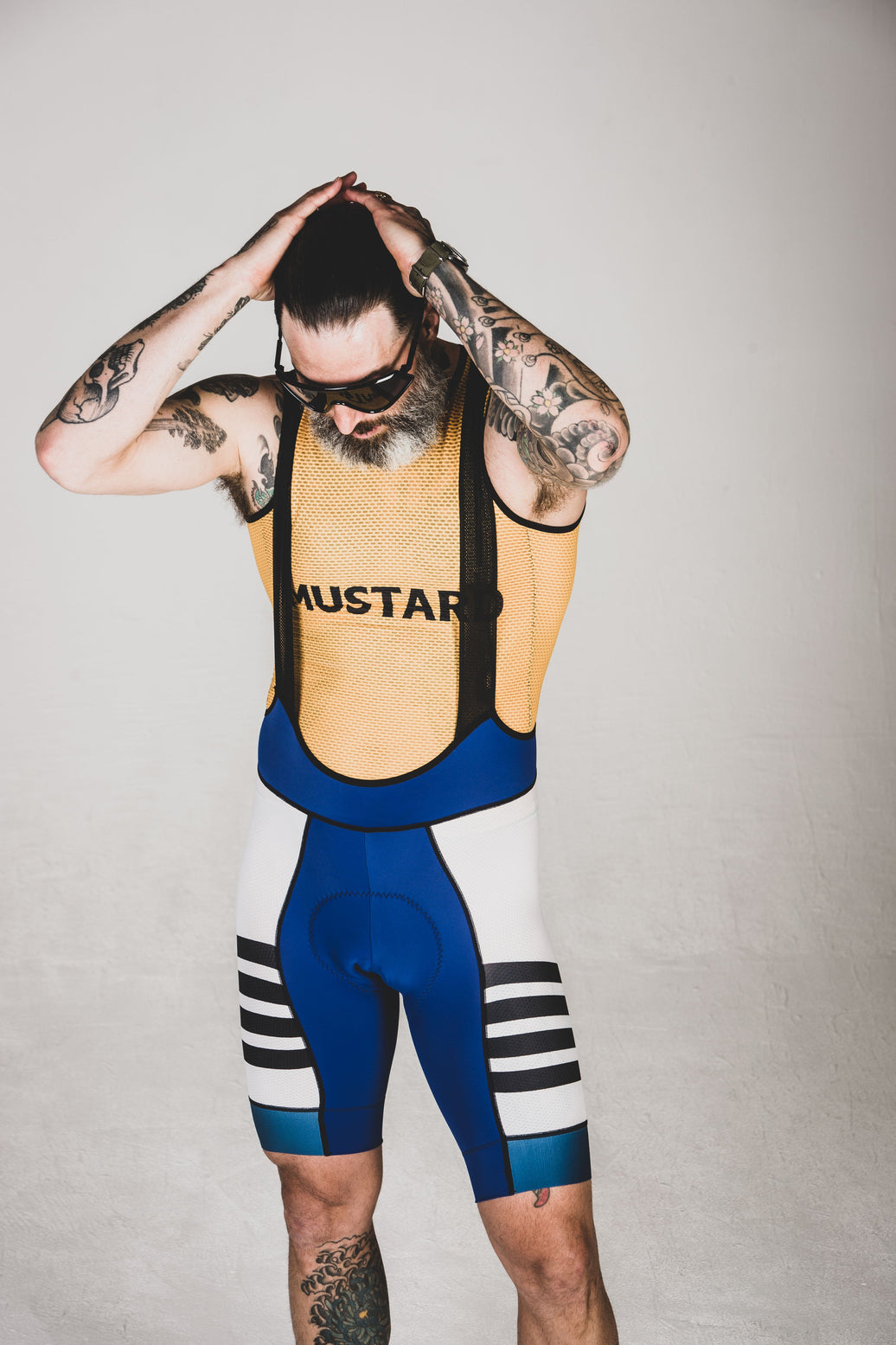 Mustard Lightweight and Breathable Cycling Two-piece