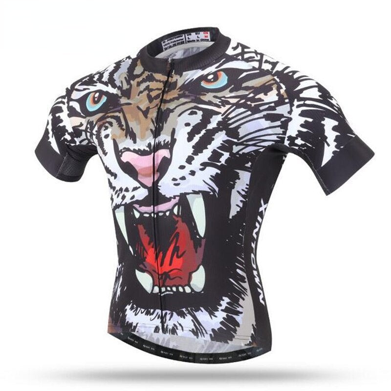 Xintown 3D Tiger Roar Men's Cycling Jersey Pro Team Sports