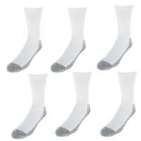 Fruit of the Loom Men's Full Cushion Heavy Duty Work Crew Socks (6 Pair Pack)