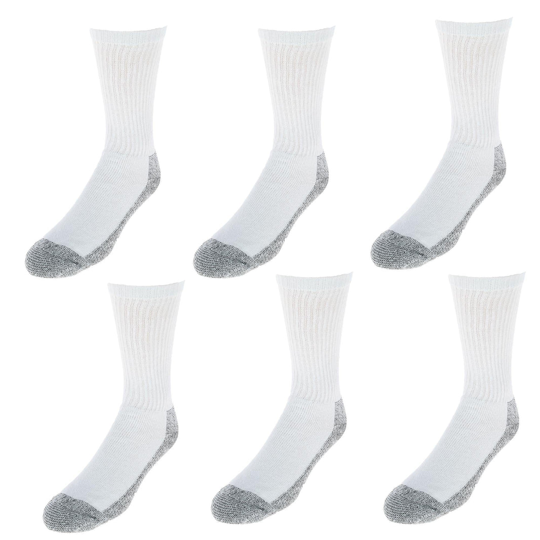 Fruit of the Loom Men's Full Cushion Heavy Duty Work Crew Socks (6 Pair Pack)