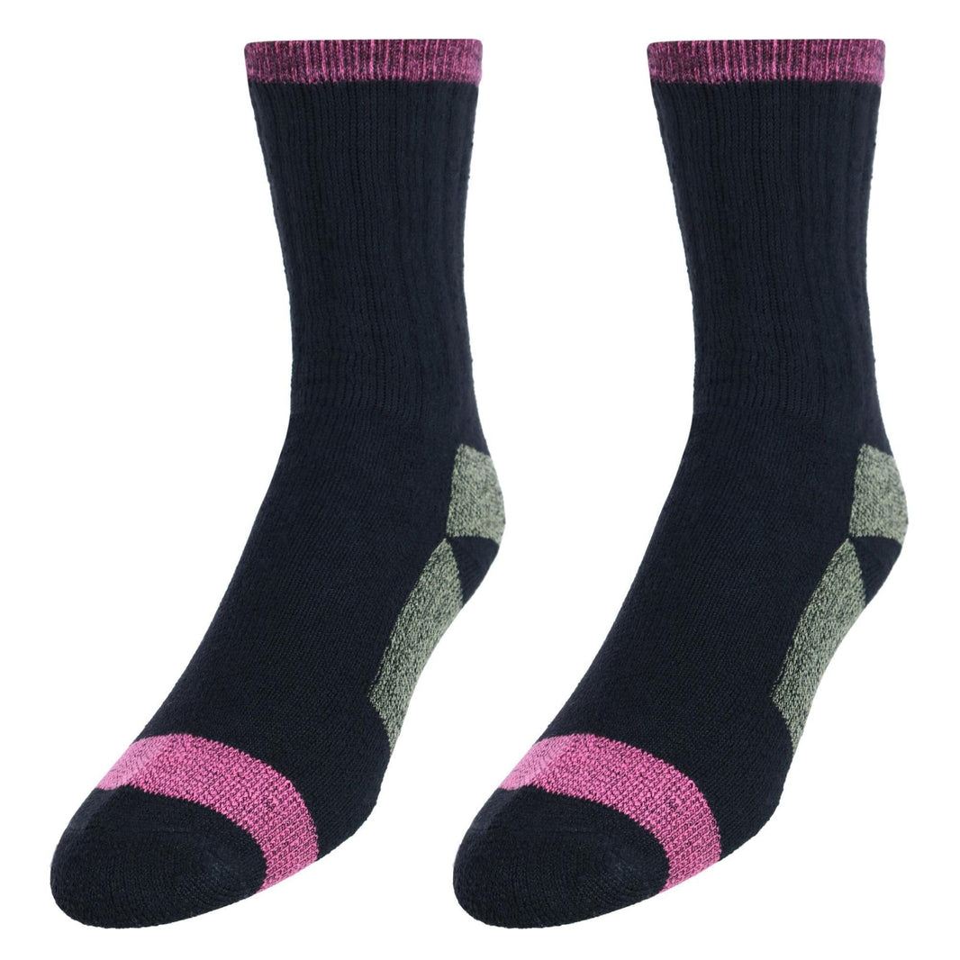 CTM® Men's Wool Blend Crew Socks (2 Pack)