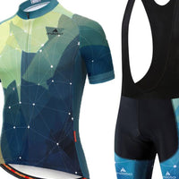 Men's Short Sleeve Cycling Jersey with Bib