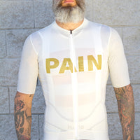 "PAIN'' White Sports Cycling Top Professional Cycling Wear