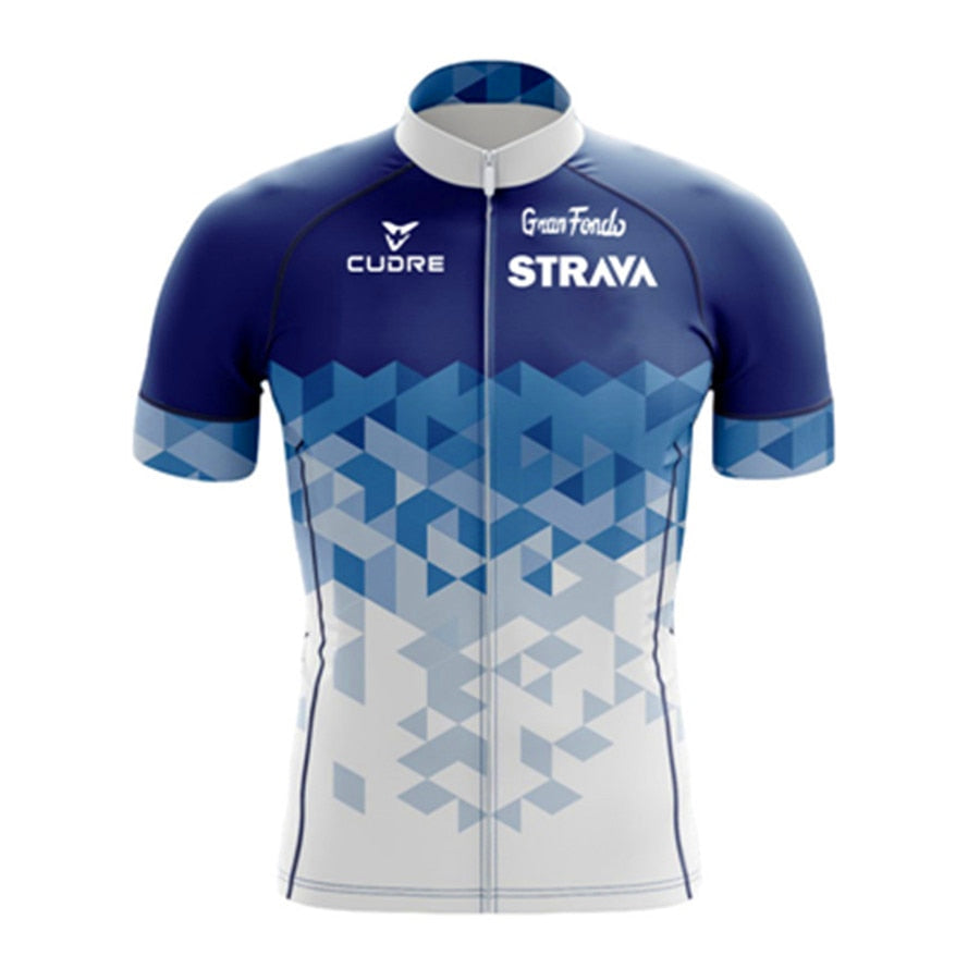 Strava Cycling Jerseys Summer MTB Anti-UV Men Bicycle Jersey Team Bike Jerseys
