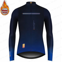 Spain Winter Thermal Fleece Jacket Cycling Jersey Long Sleeve