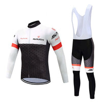 Men Long Sleeve Bicycle Cycling Sets Anti-sweat Brief