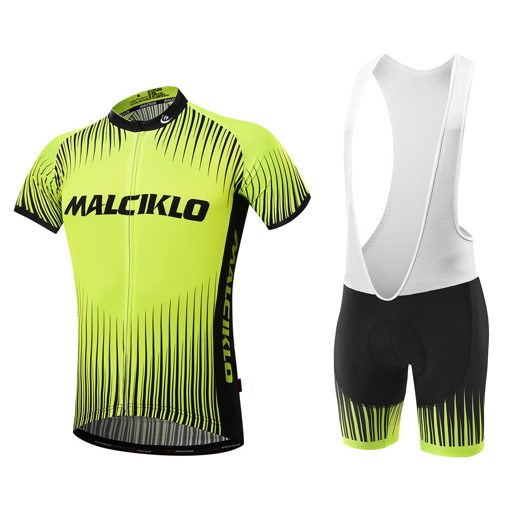 Malciklo Men Cycling Jersey with Bib
