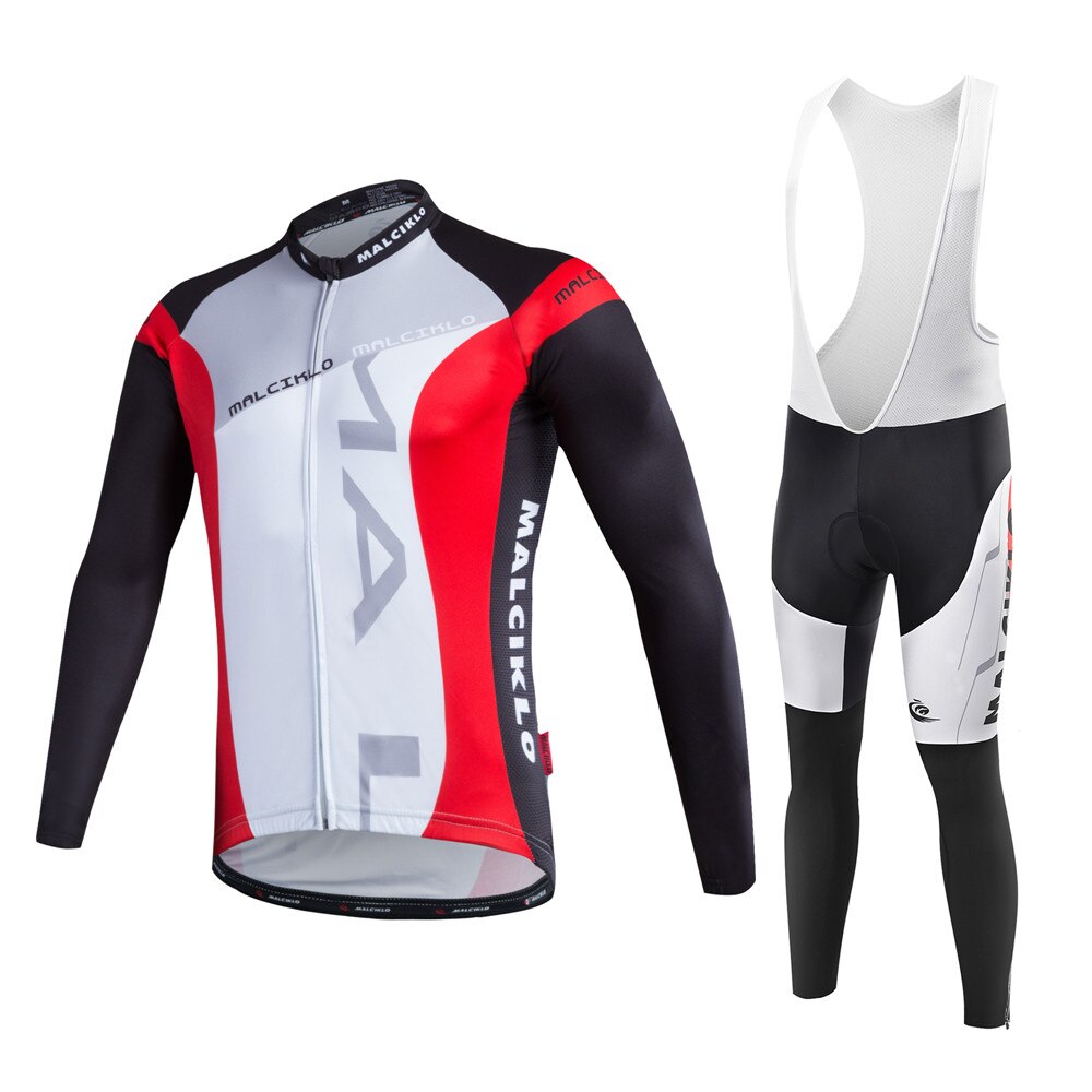 Malciklo men's Long Sleeve Cycling Jersey