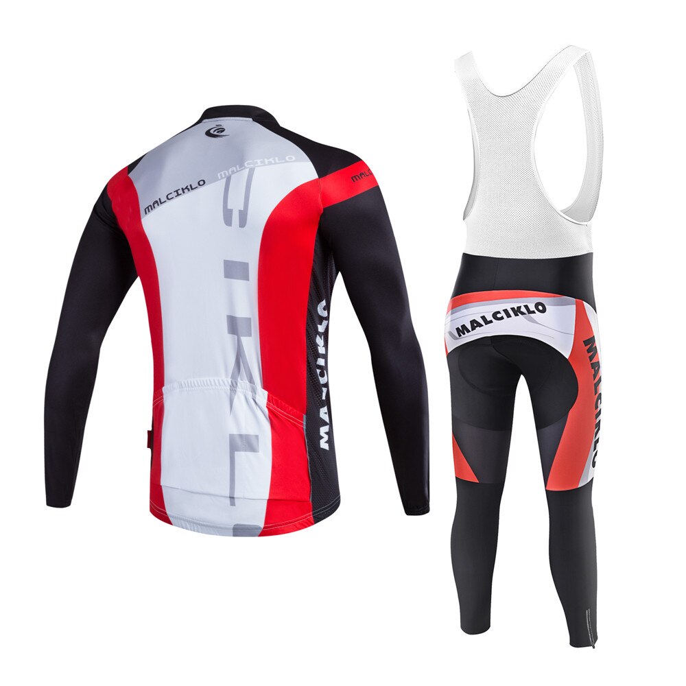 Malciklo men's Long Sleeve Cycling Jersey