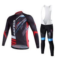 Malciklo men's Long Sleeve Cycling Jersey