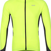 Men's Long Sleeve Cycling Jersey Winter Polyester Dark Grey