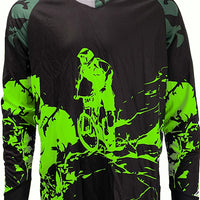 Men's Long Sleeve Downhill Jersey Spandex Polyester