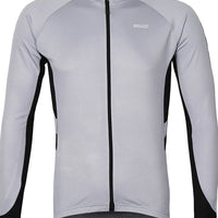 Men's Long Sleeve Cycling Jersey Winter Polyester Dark Grey