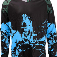 Men's Long Sleeve Downhill Jersey Spandex Polyester