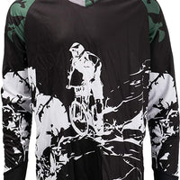 Men's Long Sleeve Downhill Jersey Spandex Polyester