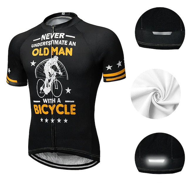 Sunnyriant Men's Short Sleeve Cycling Jersey