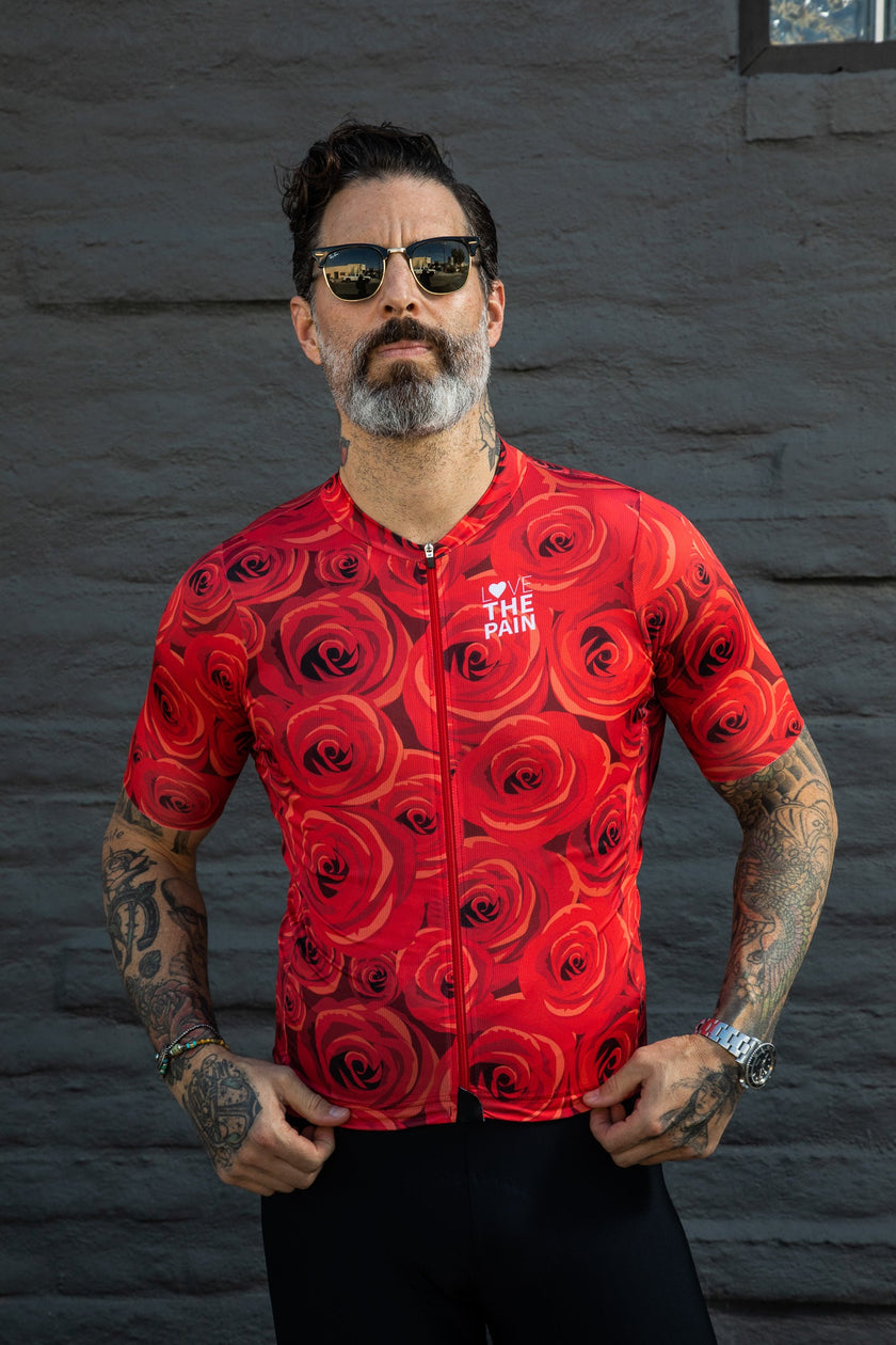 Creative Rose Smoke Girl Pattern Cycling Clothing Quick-drying and Breathable