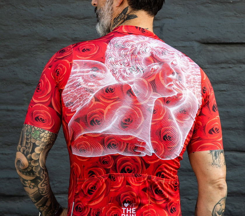 Creative Rose Smoke Girl Pattern Cycling Clothing Quick-drying and Breathable