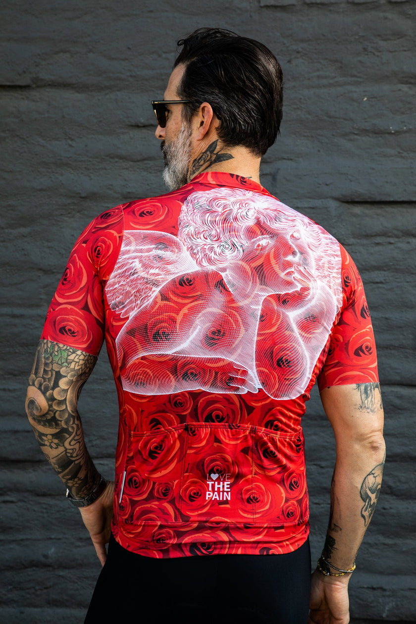 Creative Rose Smoke Girl Pattern Cycling Clothing Quick-drying and Breathable