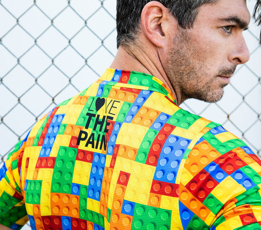 Lego Colorful 3D Building Block Cycling Shirt