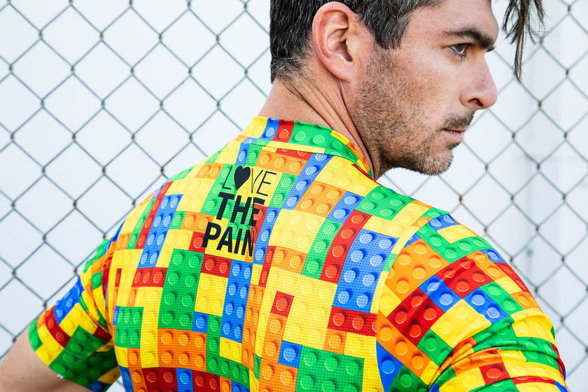 Lego Colorful 3D Building Block Cycling Shirt