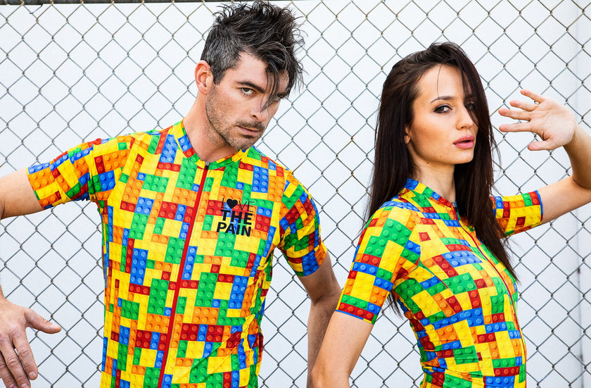Lego Colorful 3D Building Block Cycling Shirt