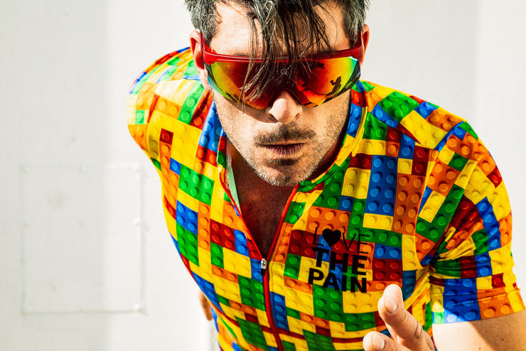 Lego Colorful 3D Building Block Cycling Shirt