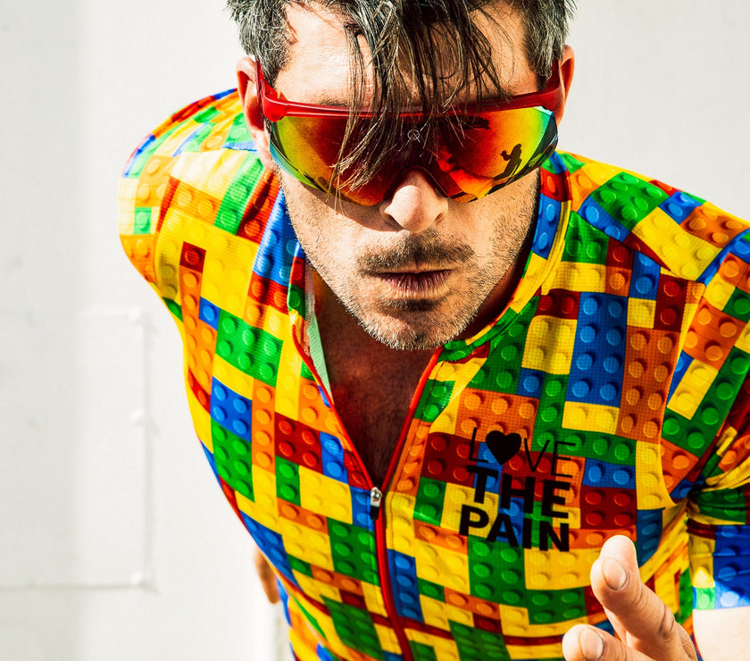Lego Colorful 3D Building Block Cycling Shirt
