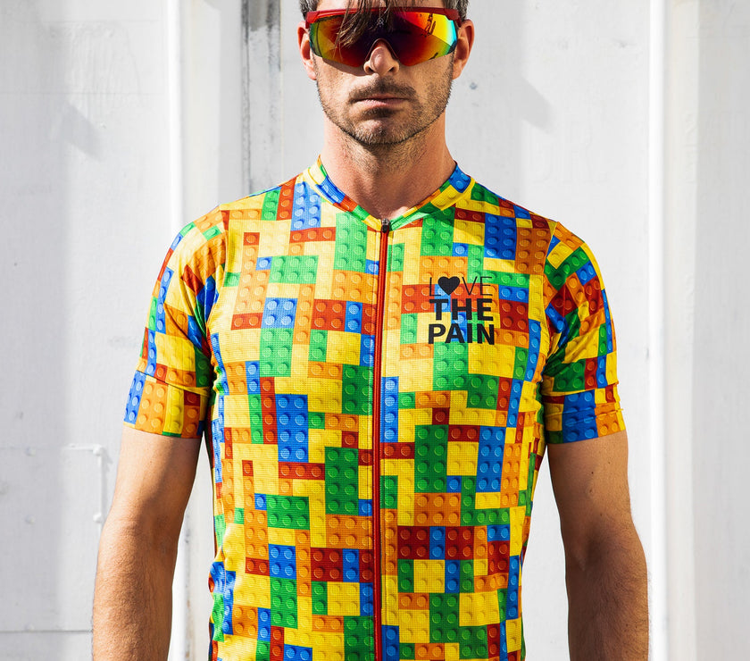 Lego Colorful 3D Building Block Cycling Shirt