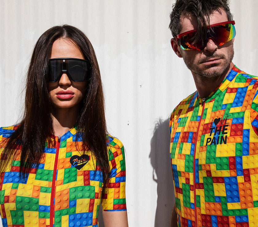 Lego Colorful 3D Building Block Cycling Shirt