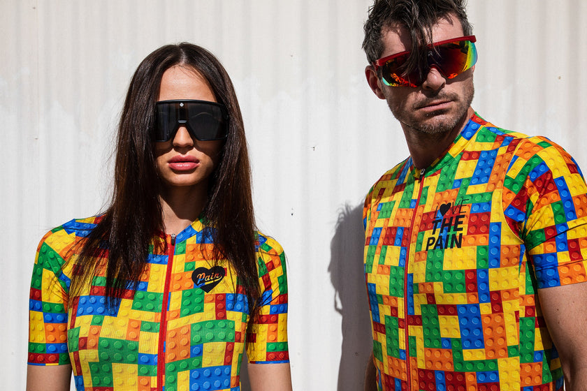 Lego Colorful 3D Building Block Cycling Shirt