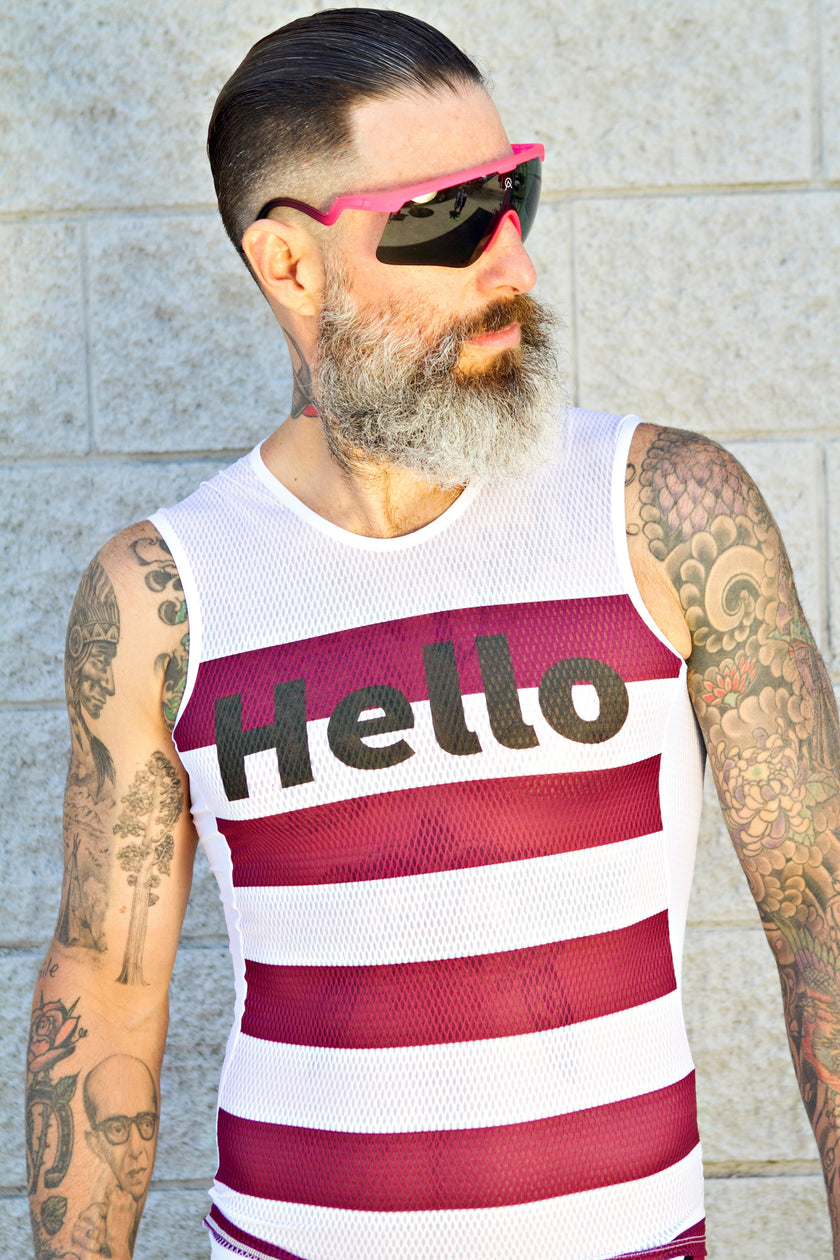 "Hello Pink" Cycling Short-sleeved Quick-drying, Breathable and Comfortable