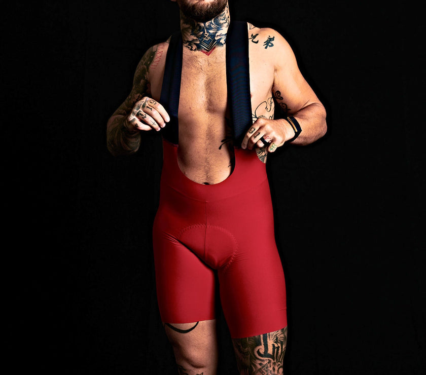 Solid Professional Slim Fit Cycling Competition Shorts