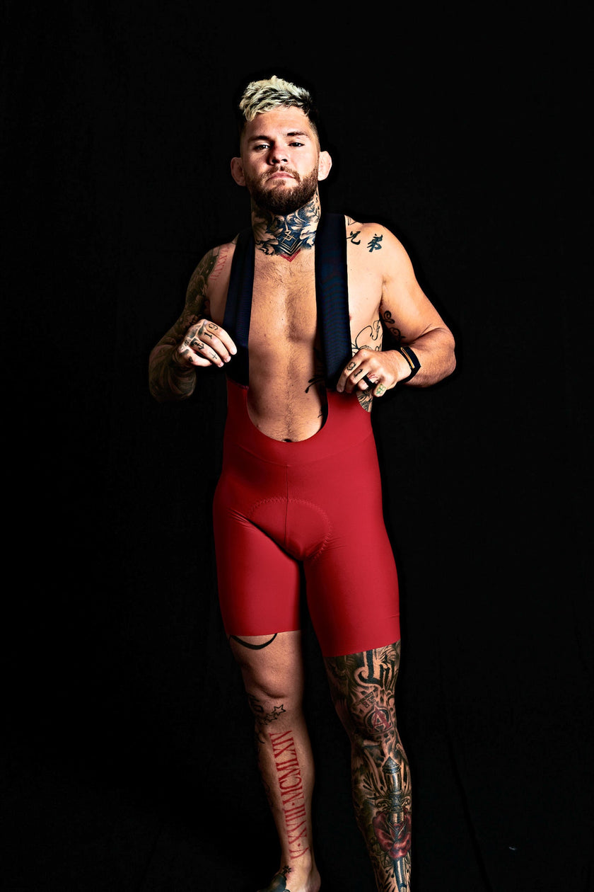 Solid Professional Slim Fit Cycling Competition Shorts