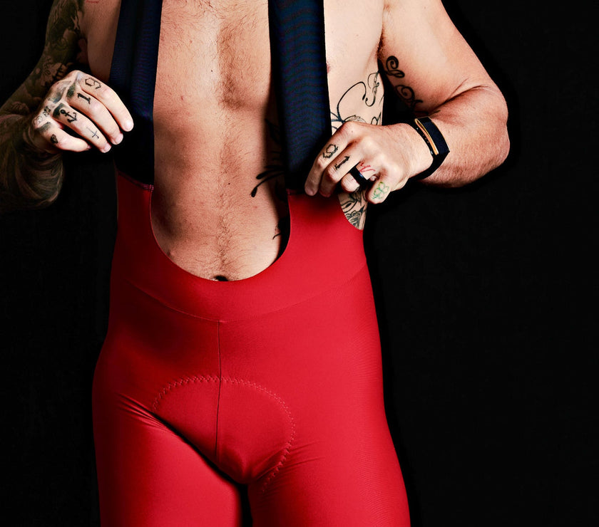 Solid Professional Slim Fit Cycling Competition Shorts