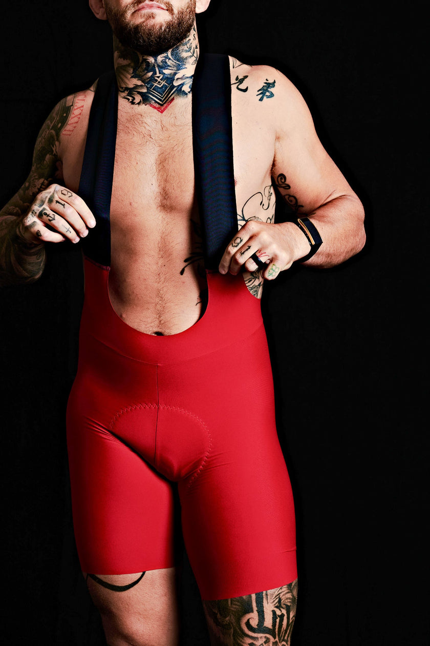 Solid Professional Slim Fit Cycling Competition Shorts