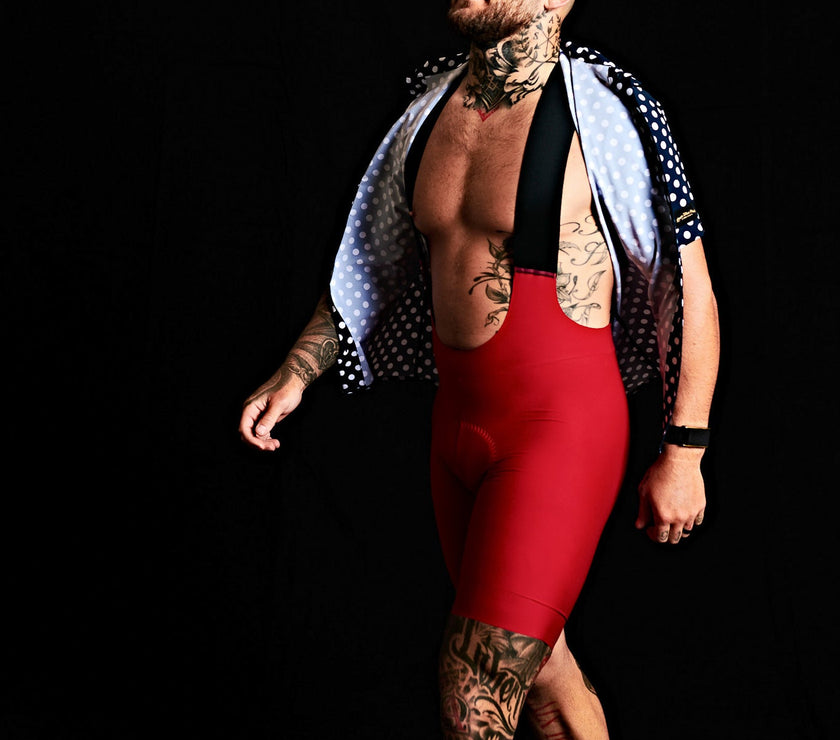 Solid Professional Slim Fit Cycling Competition Shorts