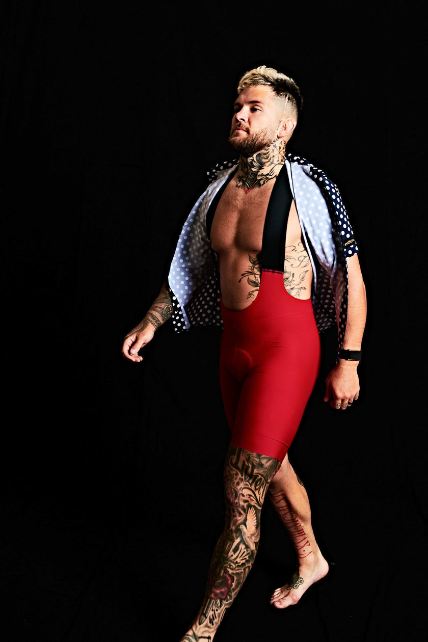 Solid Professional Slim Fit Cycling Competition Shorts