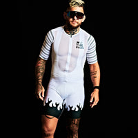 "White Flames"  Galaxy Cycling Suit