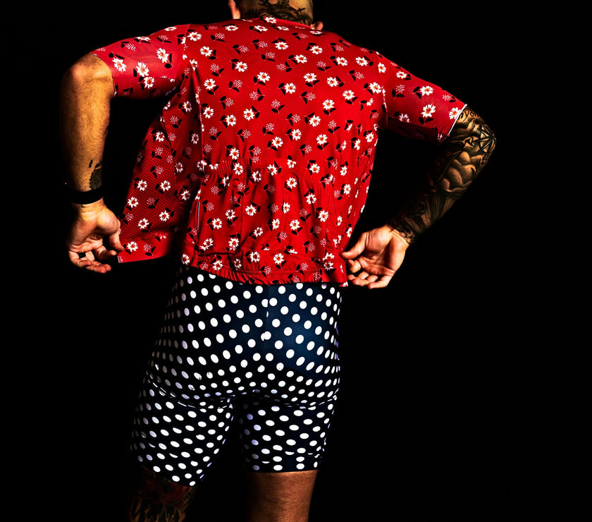 Black and White Polka Dot Cycling Shorts