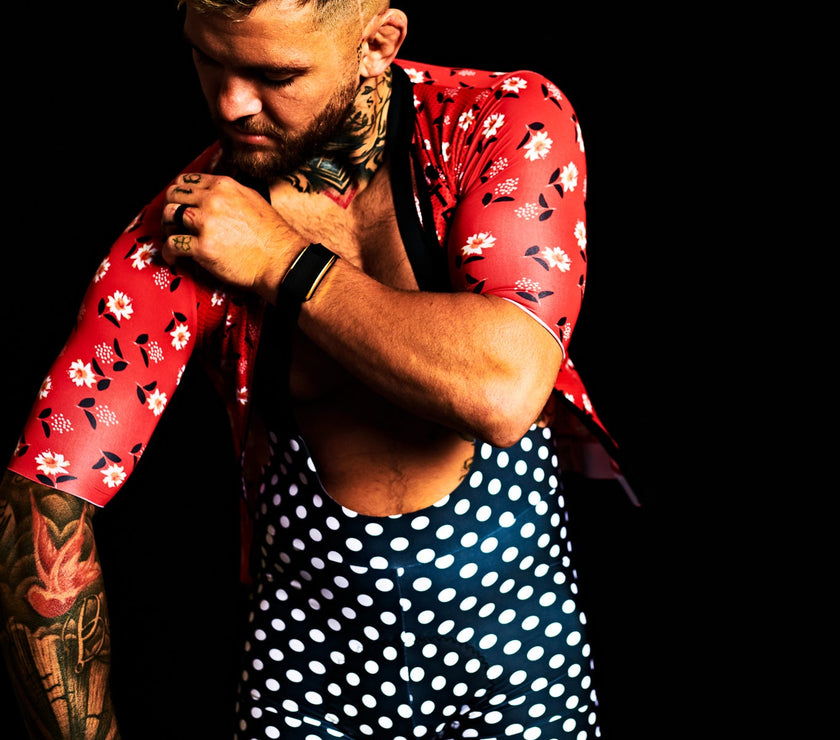 Floral Unique Style Breathable and Quick-drying Professional Cycling Suit