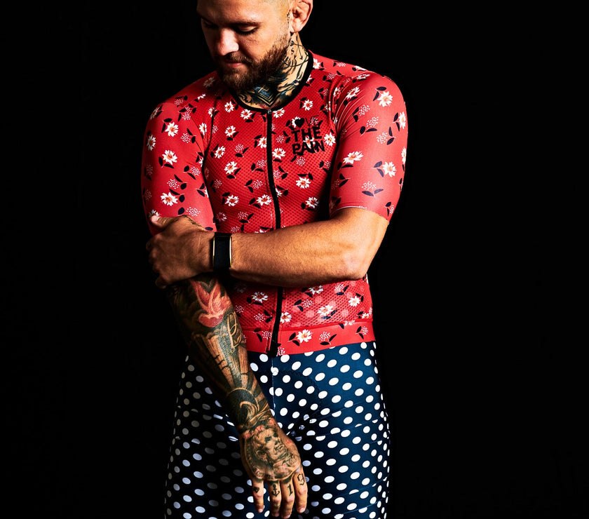 Floral Unique Style Breathable and Quick-drying Professional Cycling Suit