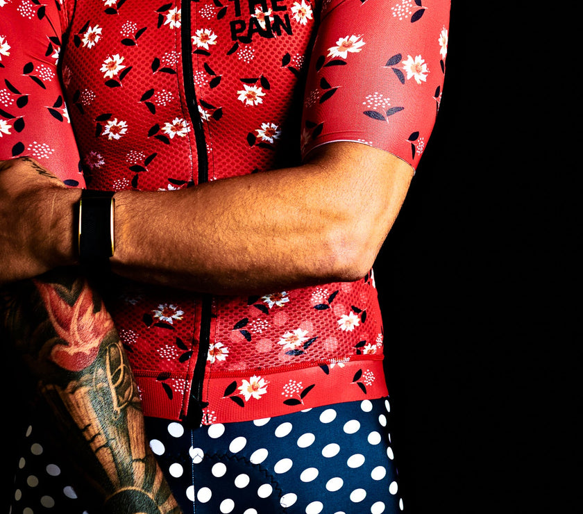 Floral Unique Style Breathable and Quick-drying Professional Cycling Suit