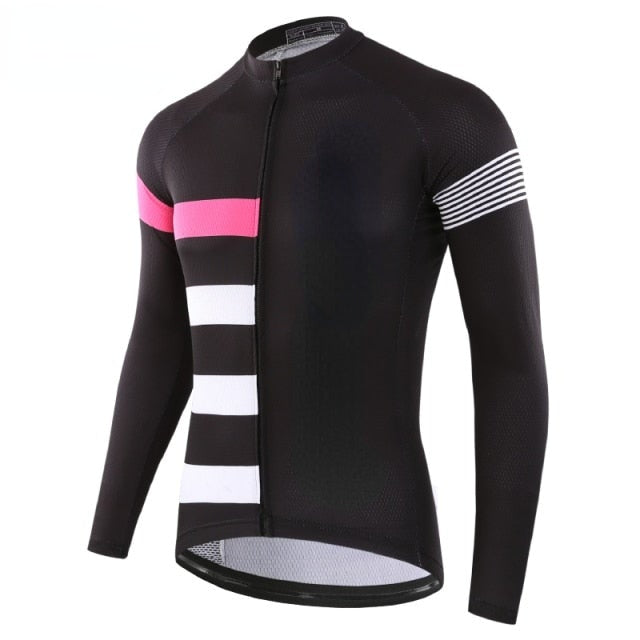 KEMALOCE Autumn Pro Long Sleeve Cycling Jersey Skull