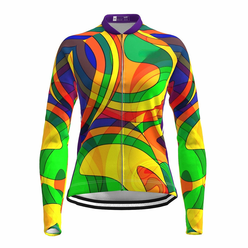 Grams Women's Long Sleeve Cycling Jersey Spandex Polyeste