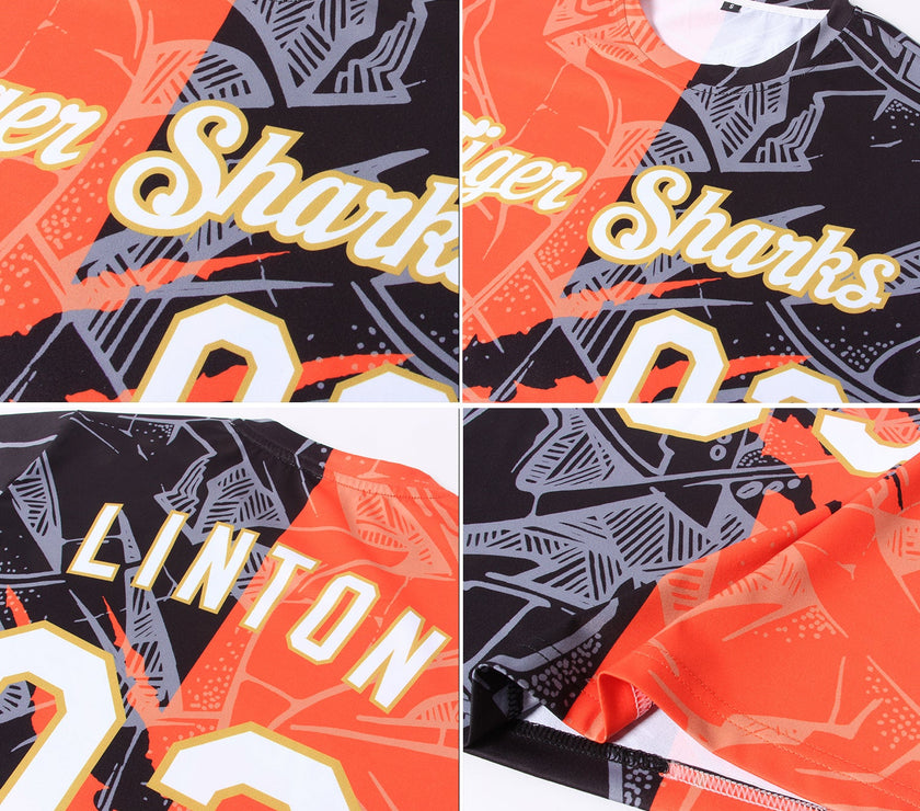 Custom Graffiti Pattern White-Old Gold 3D Performance T-Shirt